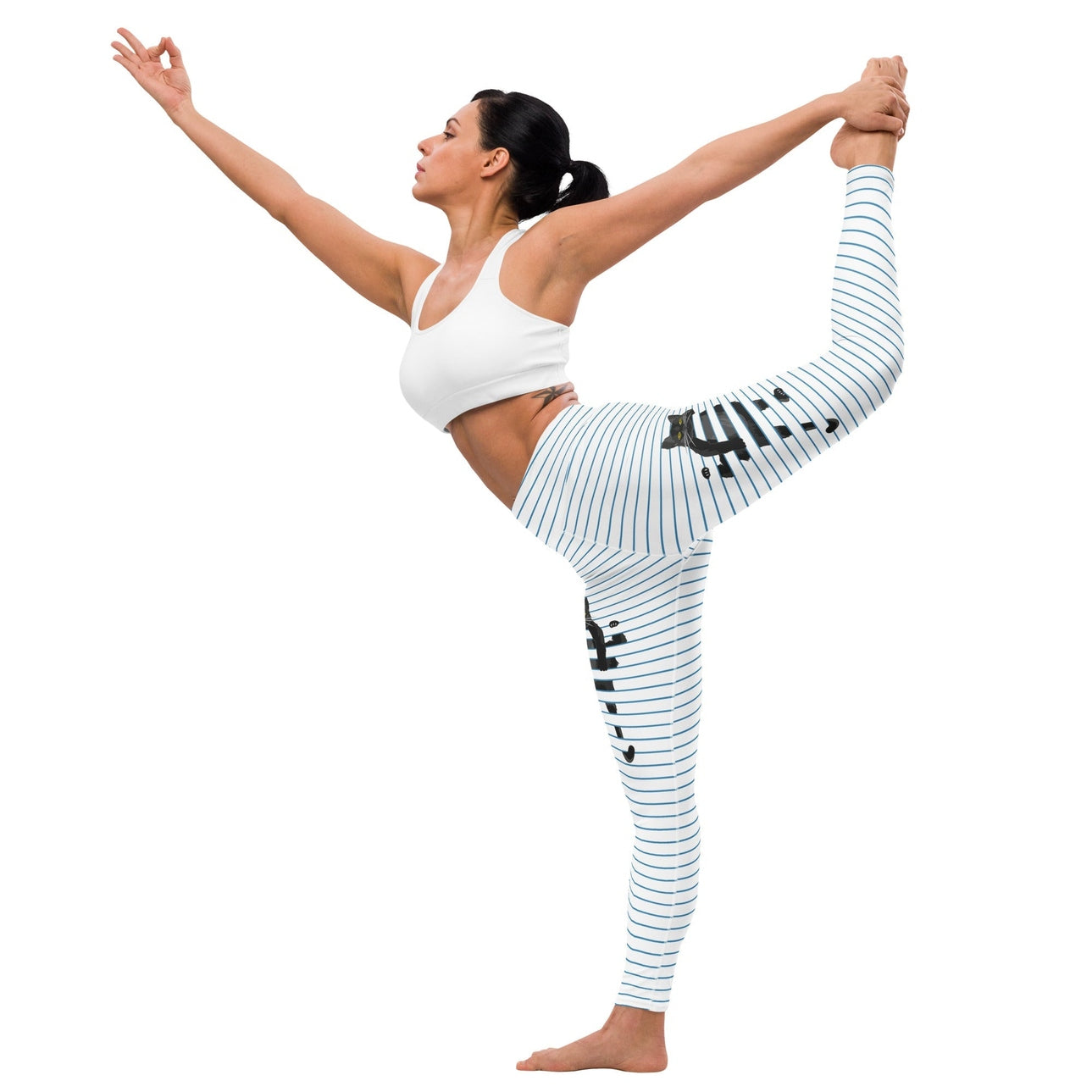 Sketchbook Cat Yoga Leggings