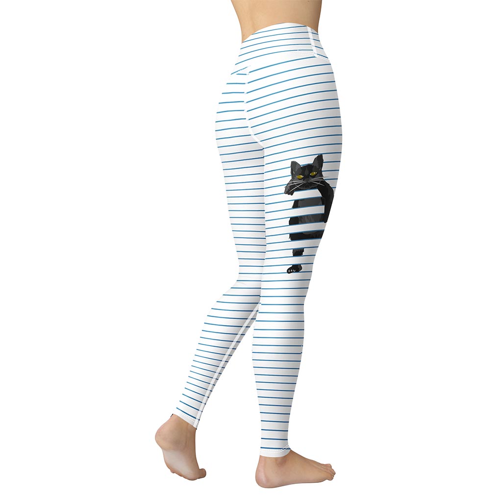 Sketchbook Cat Yoga Leggings