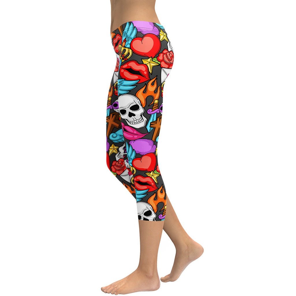 Skulls Capris