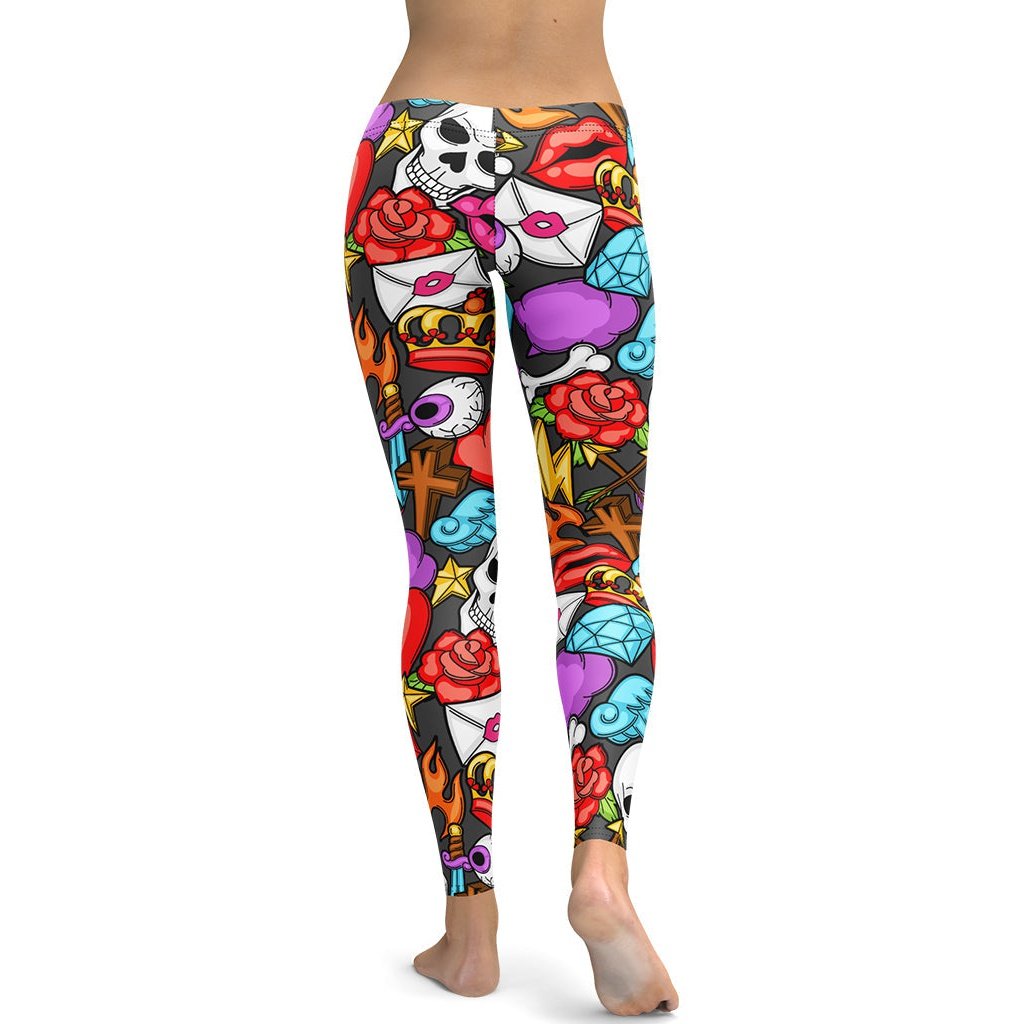 Cheap hotsell skull leggings