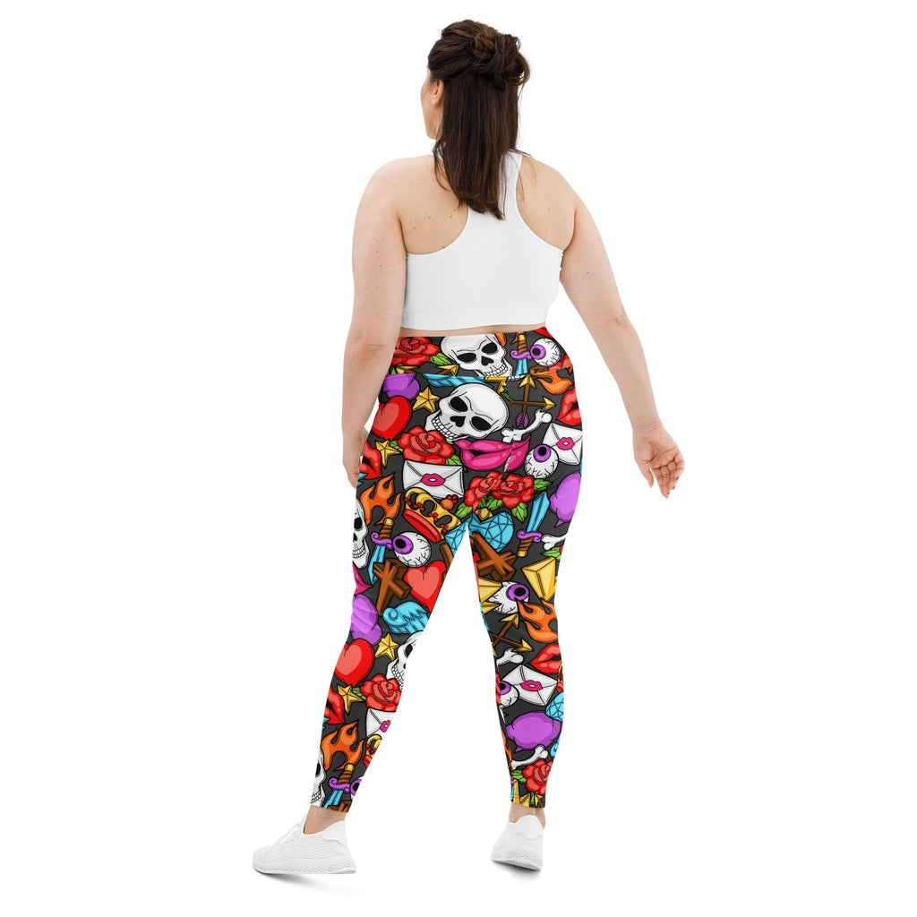 Skulls Plus Size Leggings