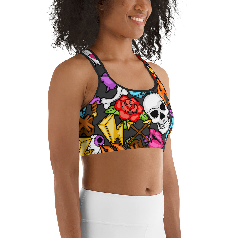 Skulls Sports Bra