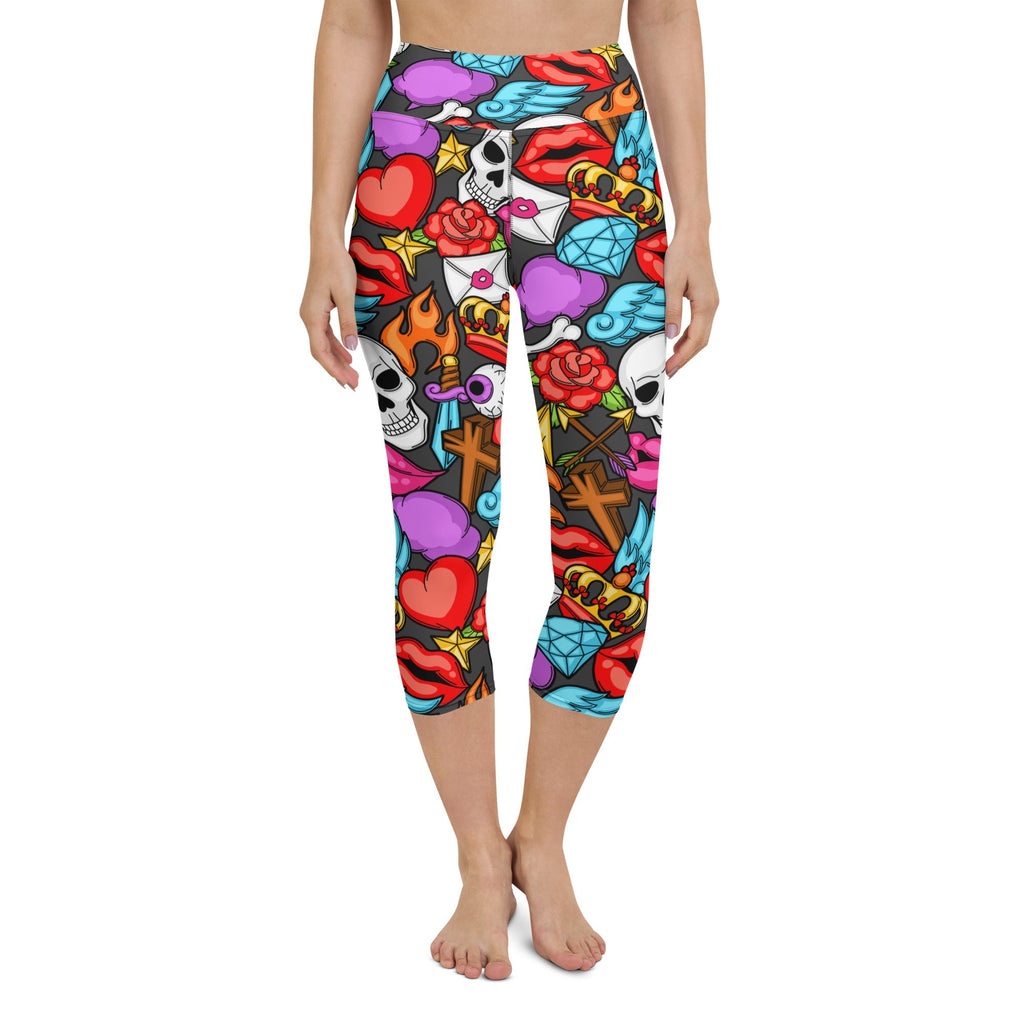 Skulls Yoga Capris