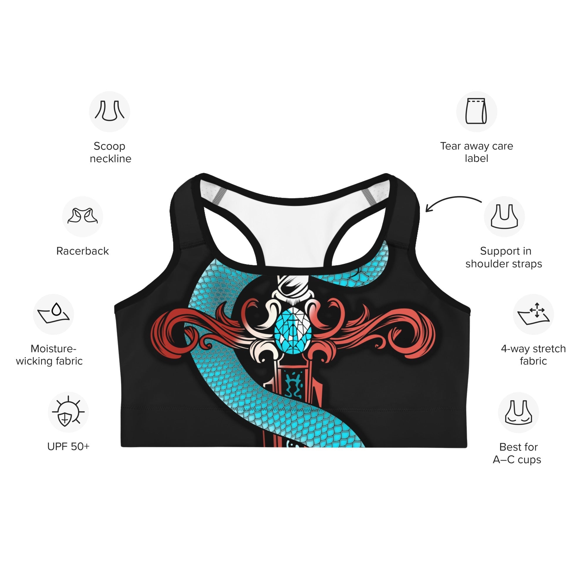 Snake & Sword Sports Bra