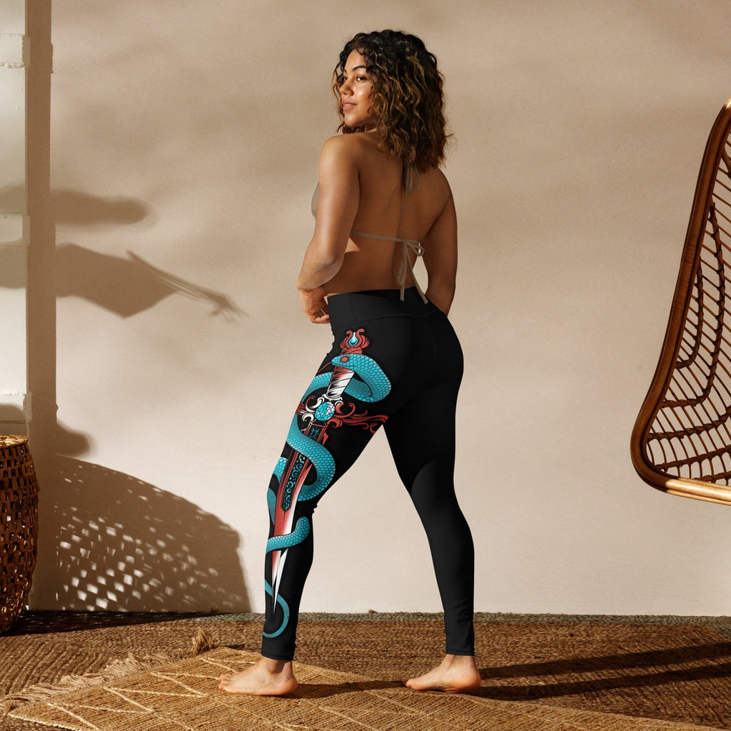 Snake & Sword Yoga Leggings