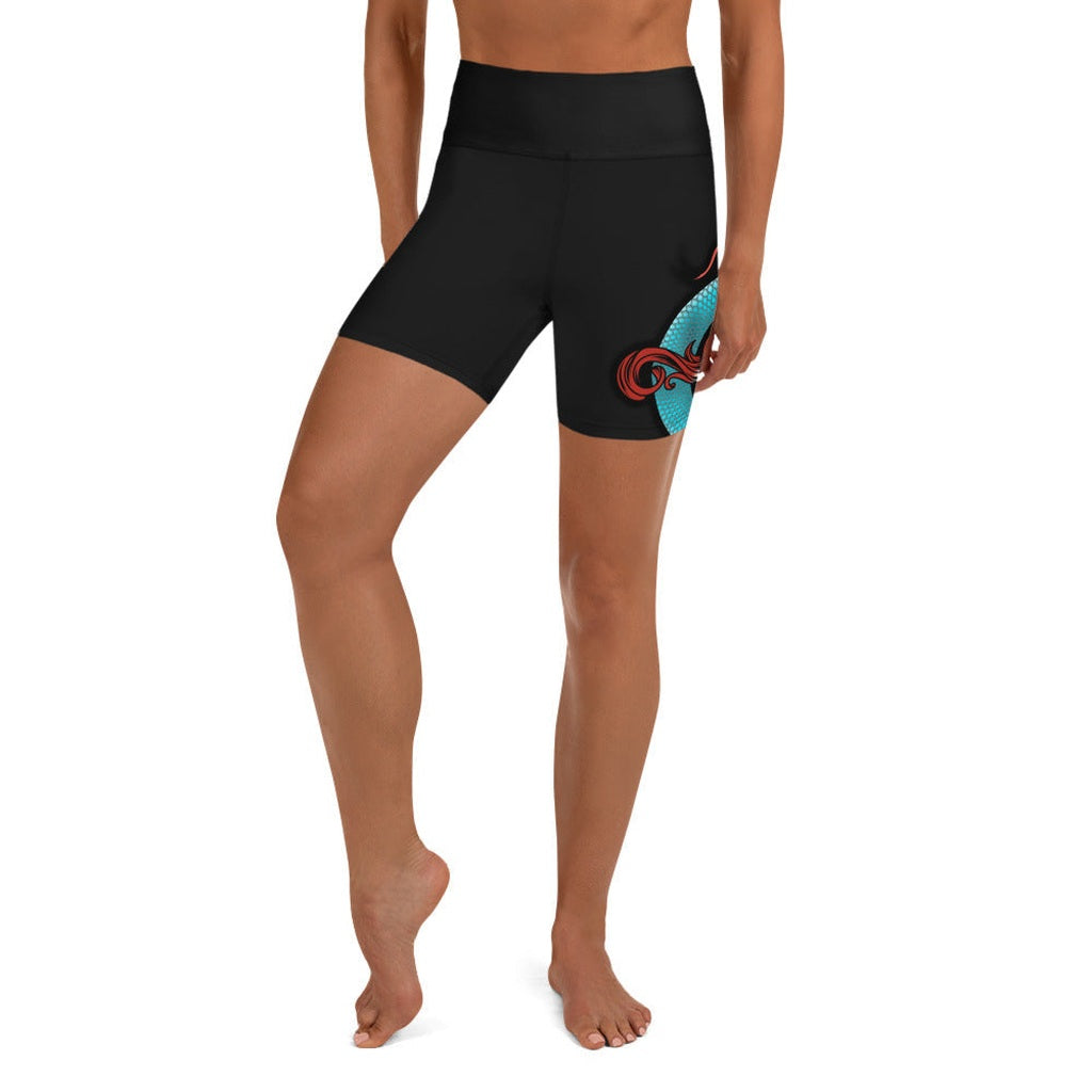 Snake & Sword Yoga Shorts