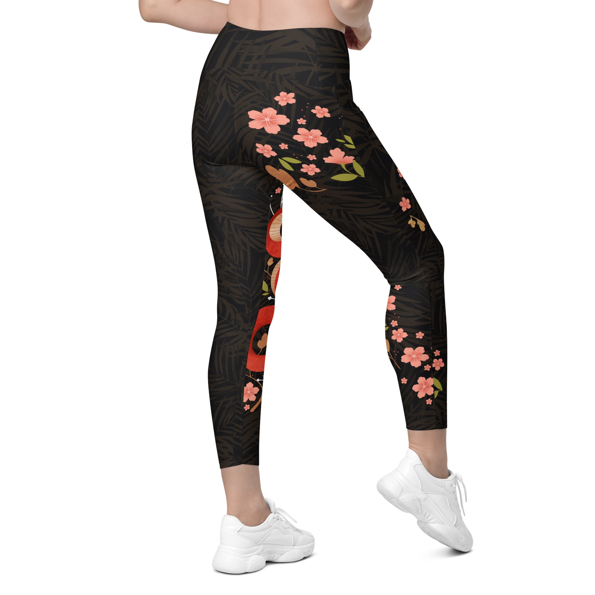 Snakes & Flowers Leggings With Pockets