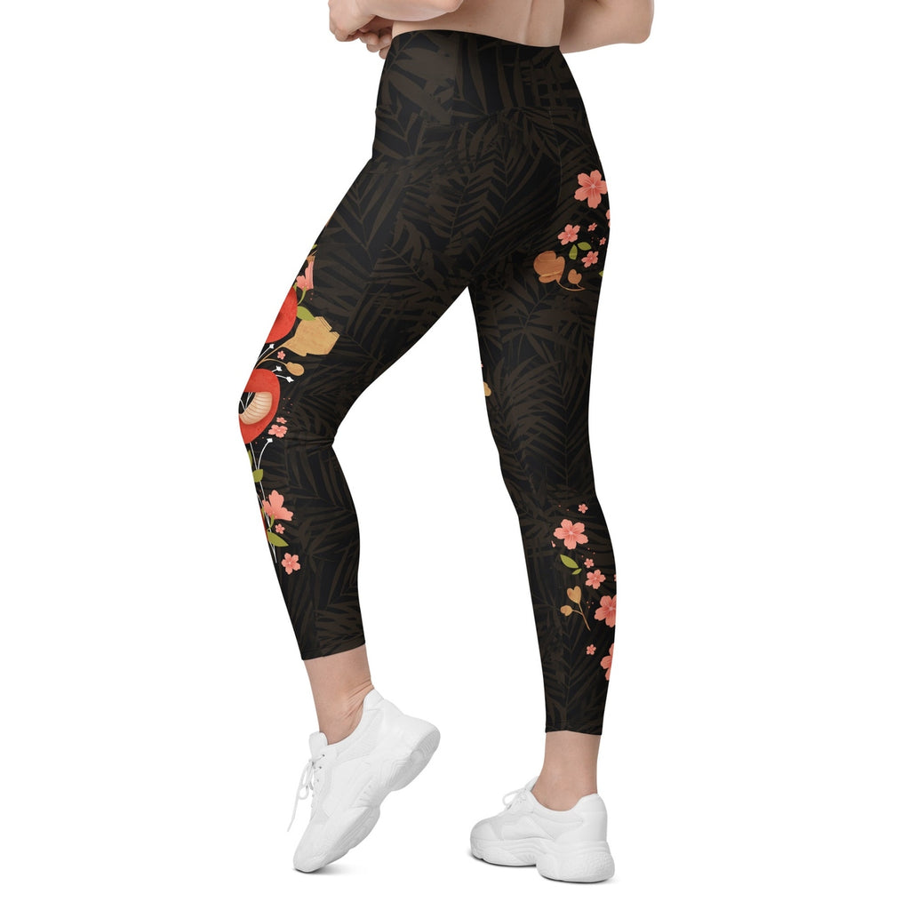 Snakes & Flowers Leggings With Pockets
