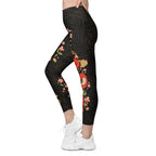 Snakes & Flowers Leggings With Pockets