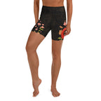 Snakes & Flowers Yoga Shorts