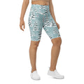 Snow-Covered Pines Biker Shorts