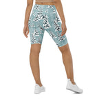 Snow-Covered Pines Biker Shorts