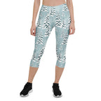 Snow-Covered Pines Capris