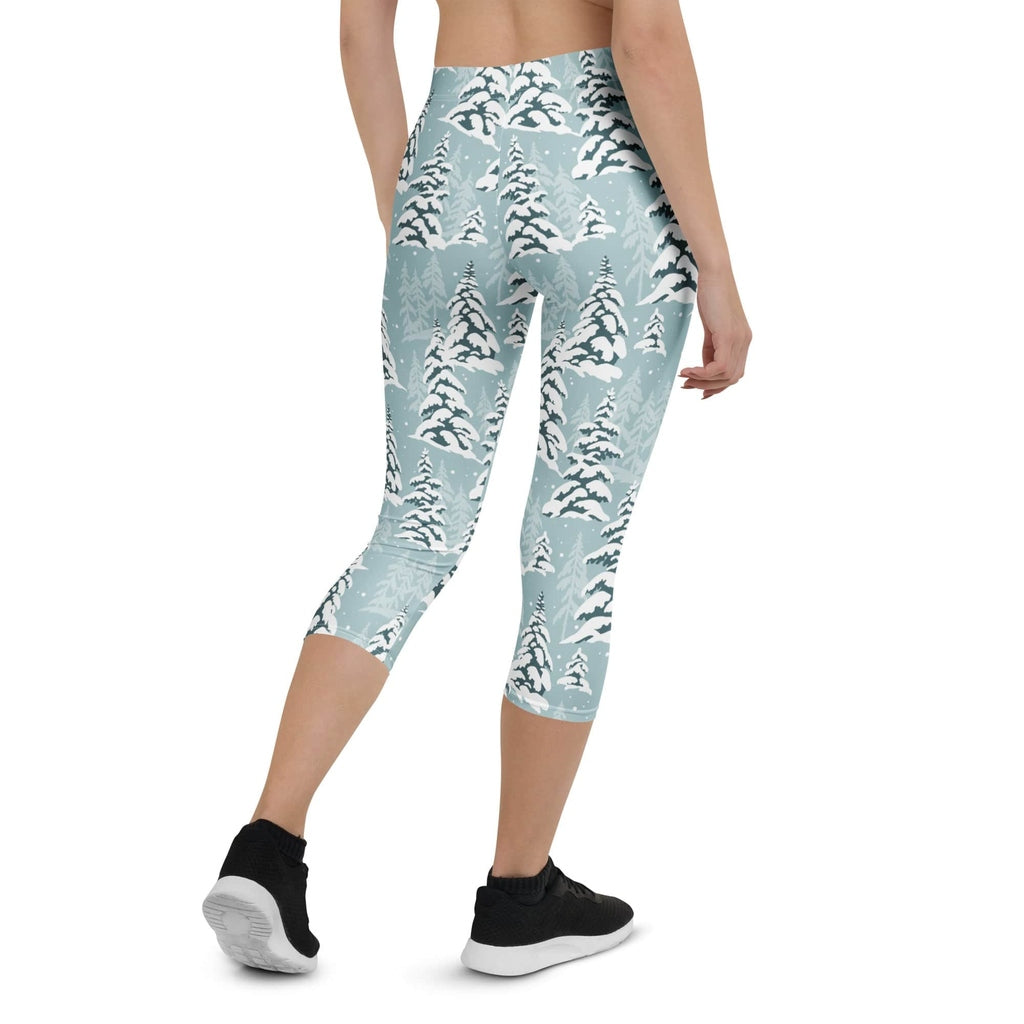 Snow-Covered Pines Capris