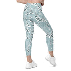 Snow-Covered Pines Crossover Leggings With Pockets