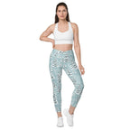 Snow-Covered Pines Crossover Leggings With Pockets