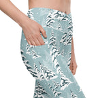 Snow-Covered Pines Crossover Leggings With Pockets