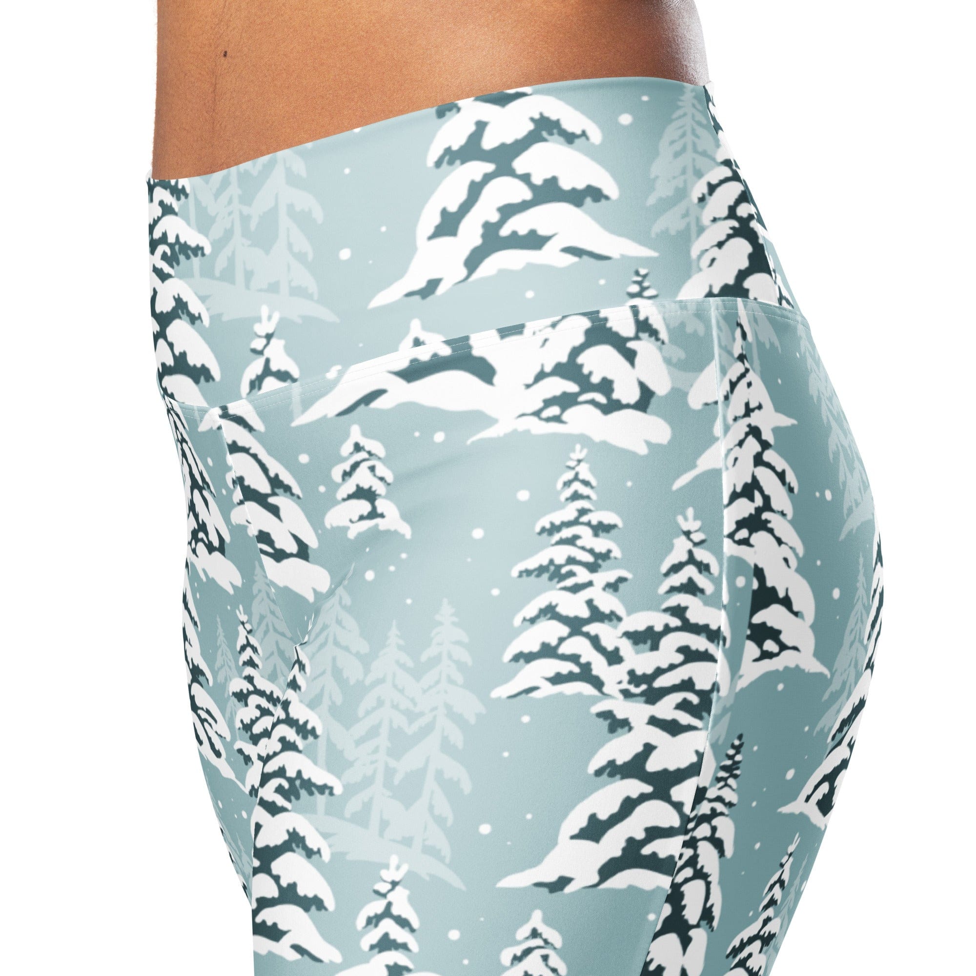 Snow-Covered Pines Flare Leggings