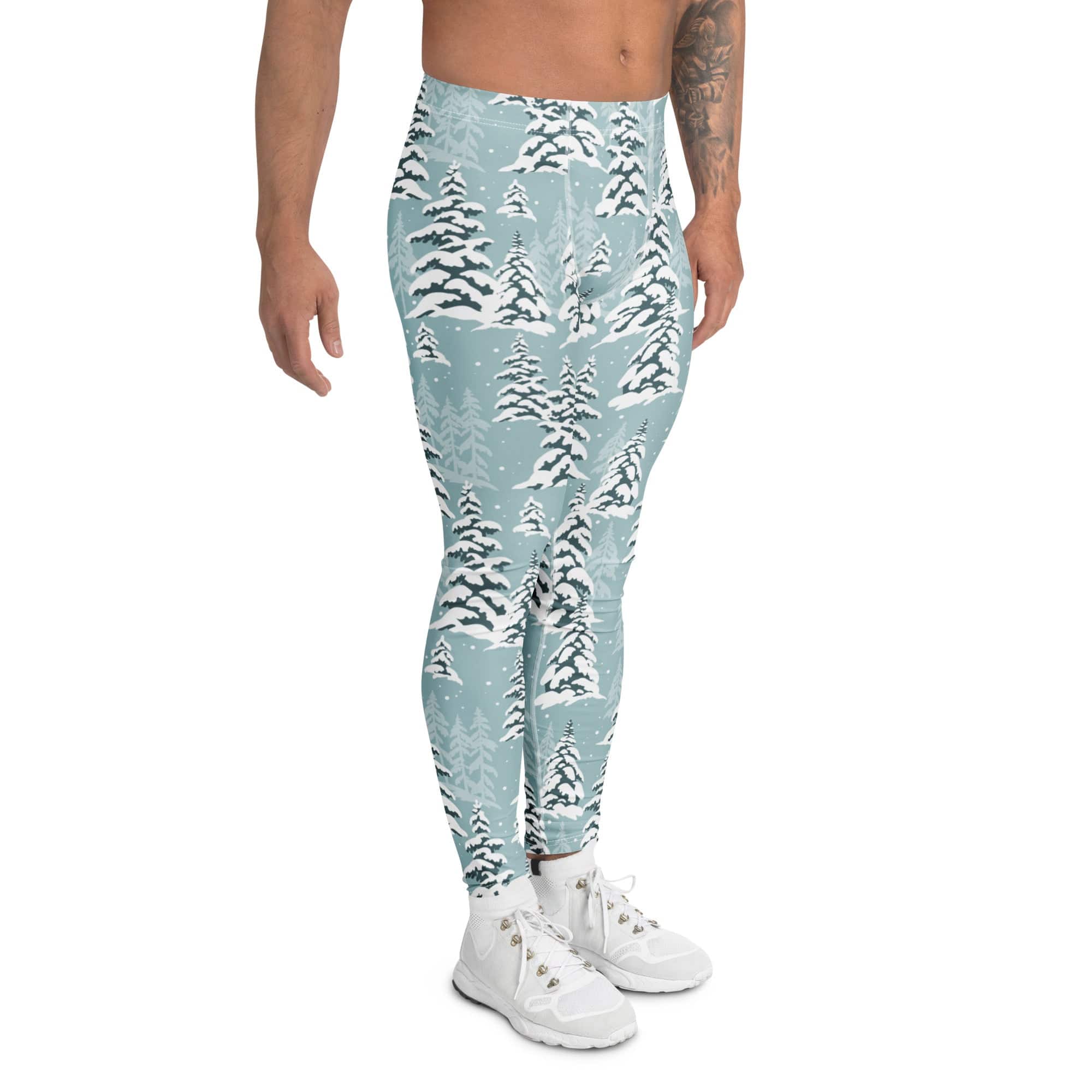 Snow-Covered Pines Men's Leggings