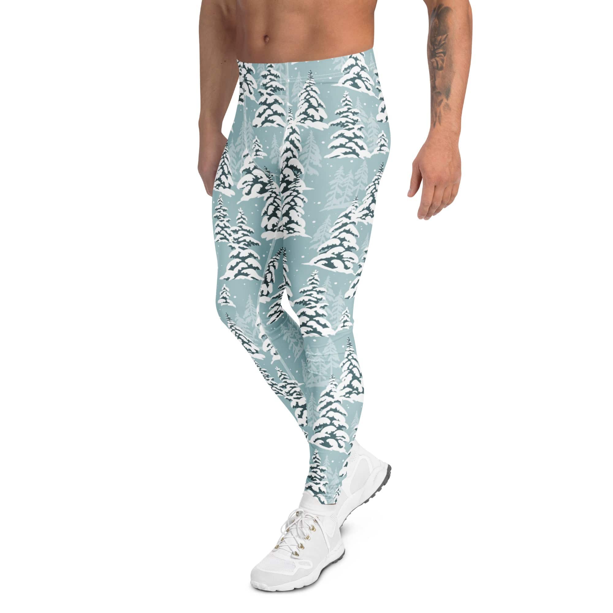 Snow-Covered Pines Men's Leggings