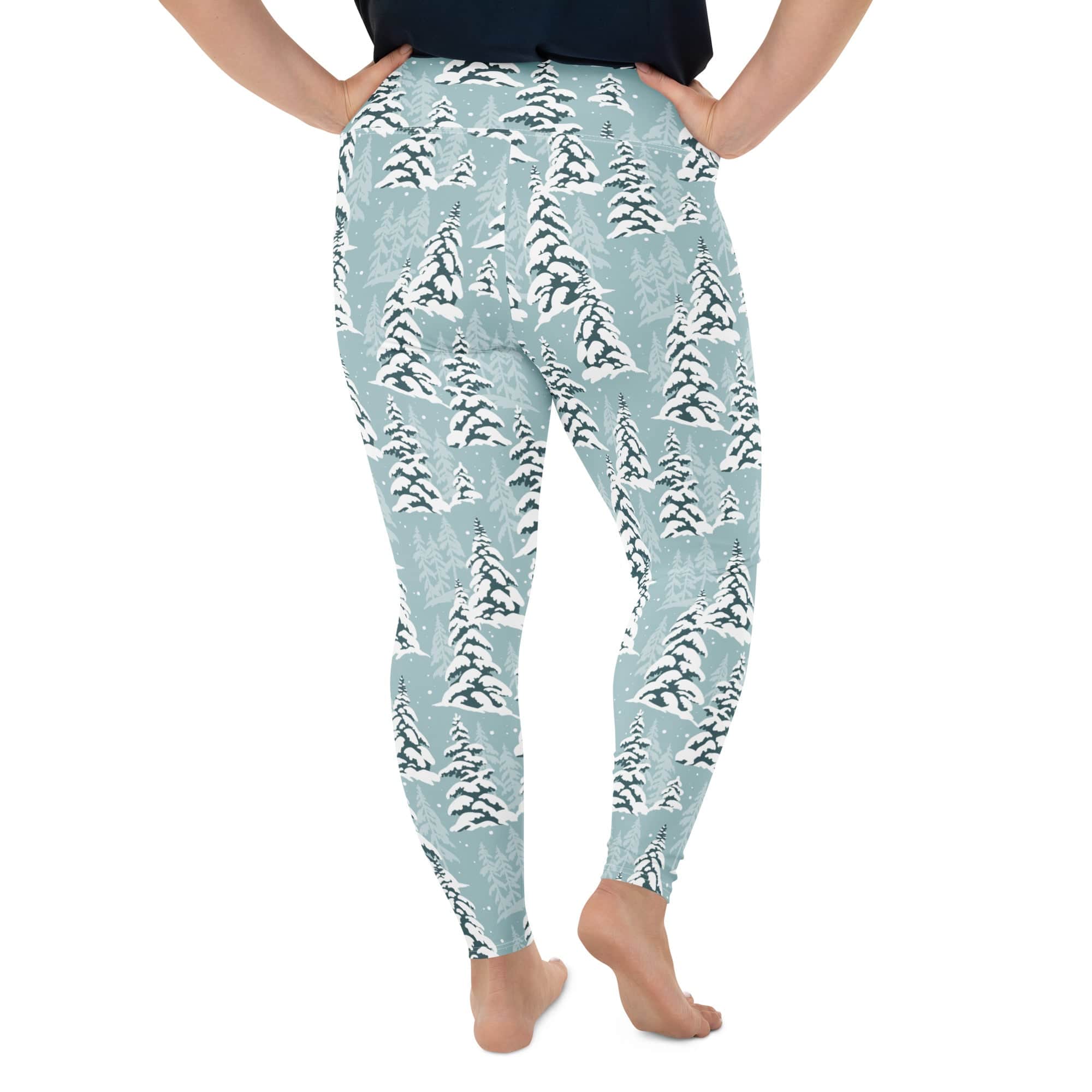 Snow-Covered Pines Plus Size Leggings