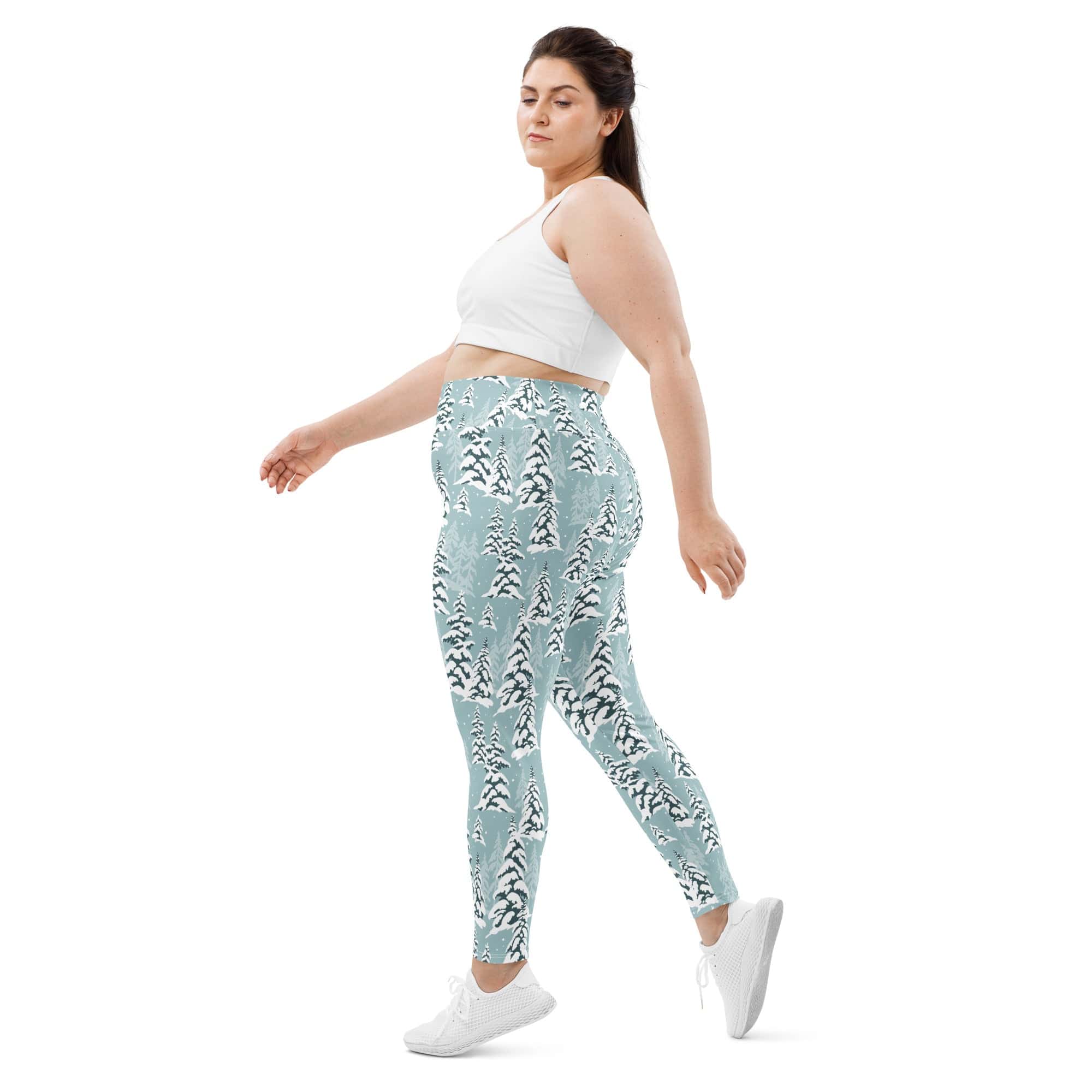 Snow-Covered Pines Plus Size Leggings