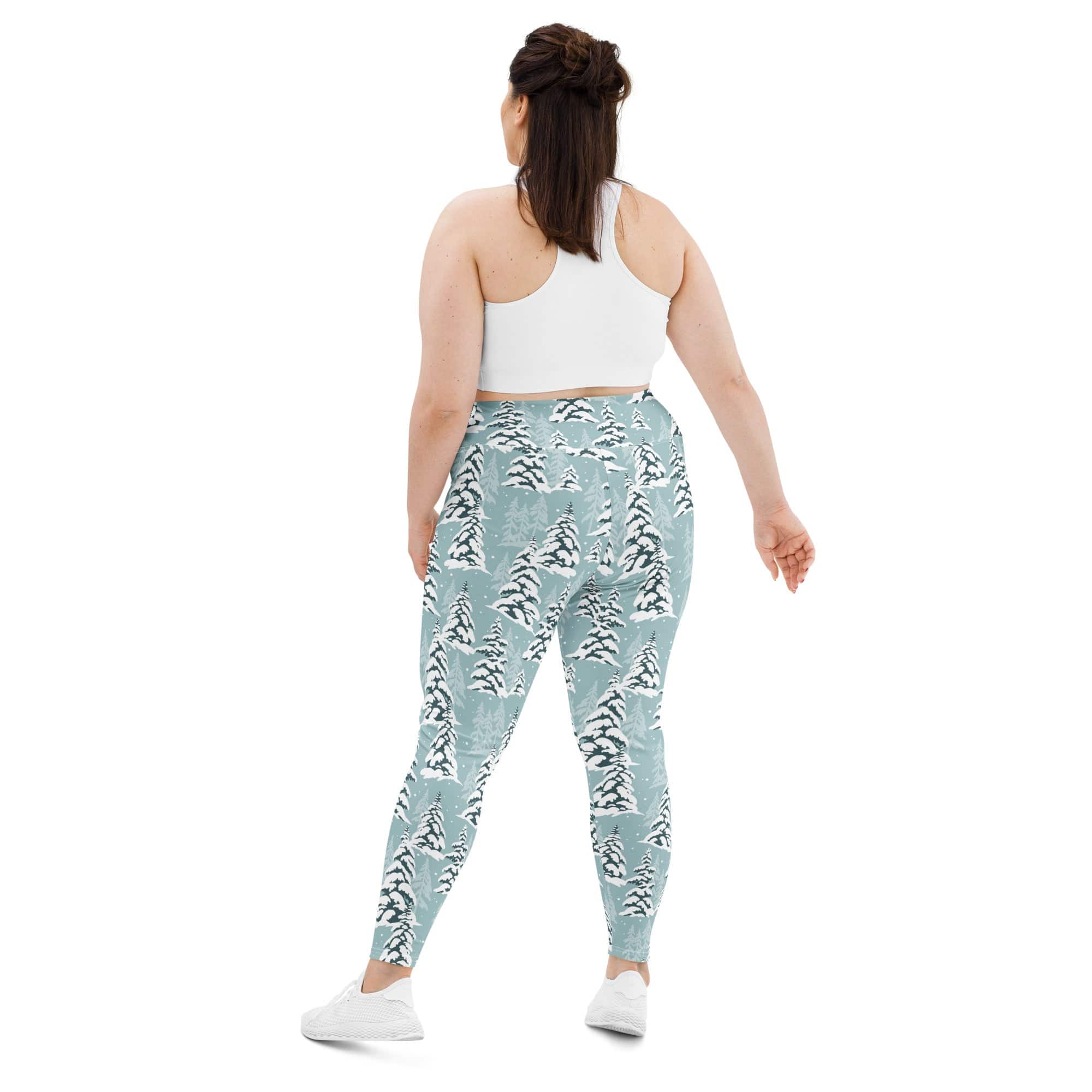 Snow-Covered Pines Plus Size Leggings