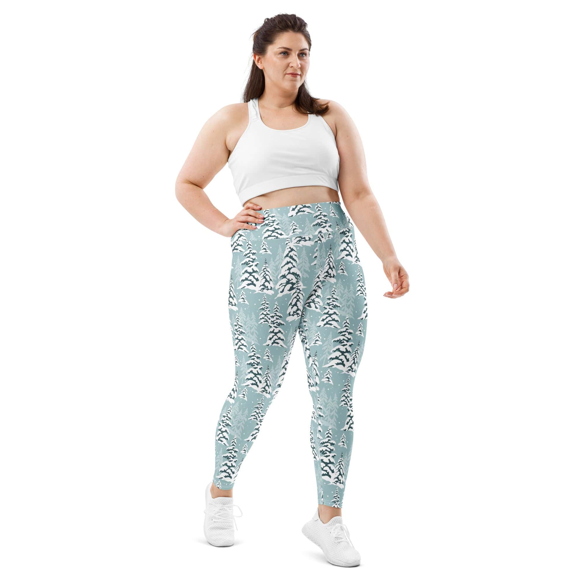 Snow-Covered Pines Plus Size Leggings