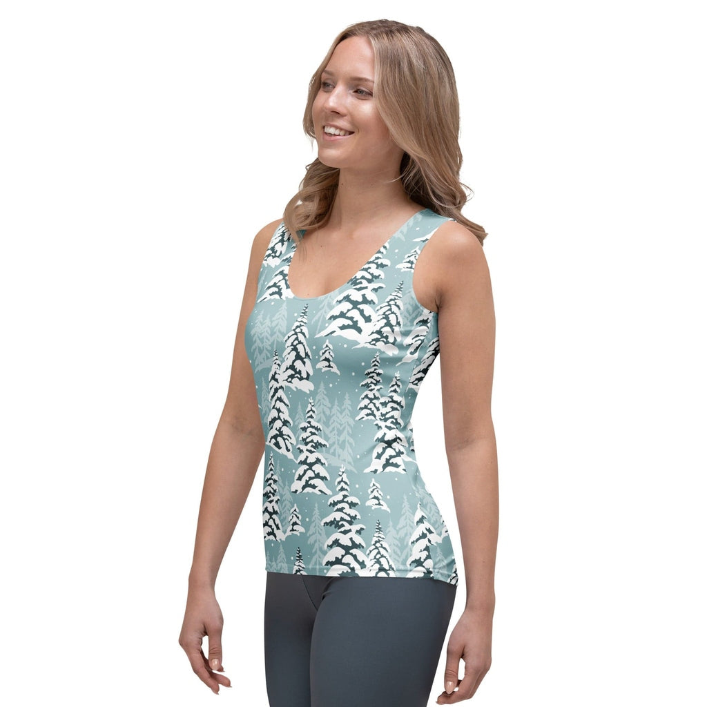 Snow-Covered Pines Tank Top