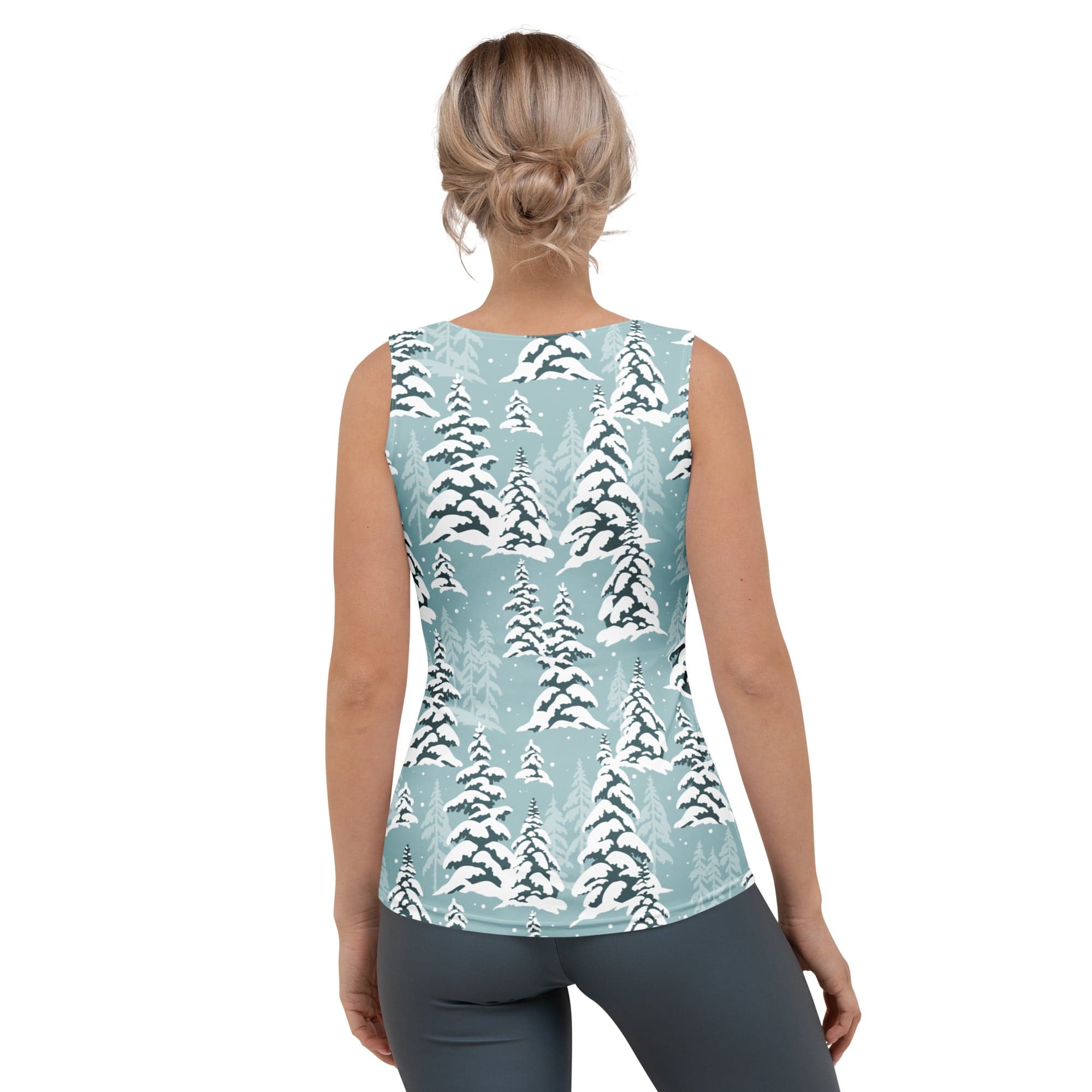 Snow-Covered Pines Tank Top