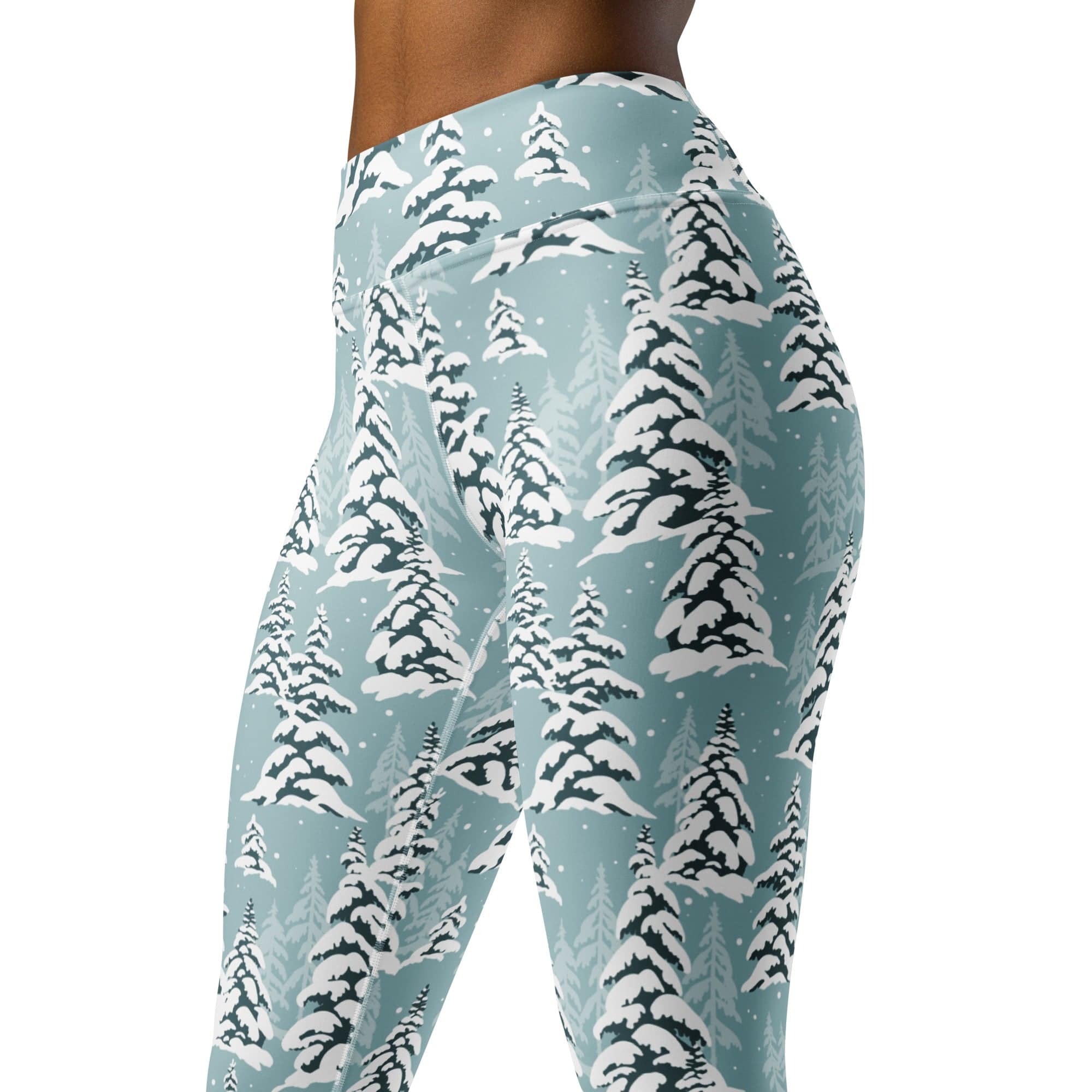 Snow-Covered Pines Yoga Leggings