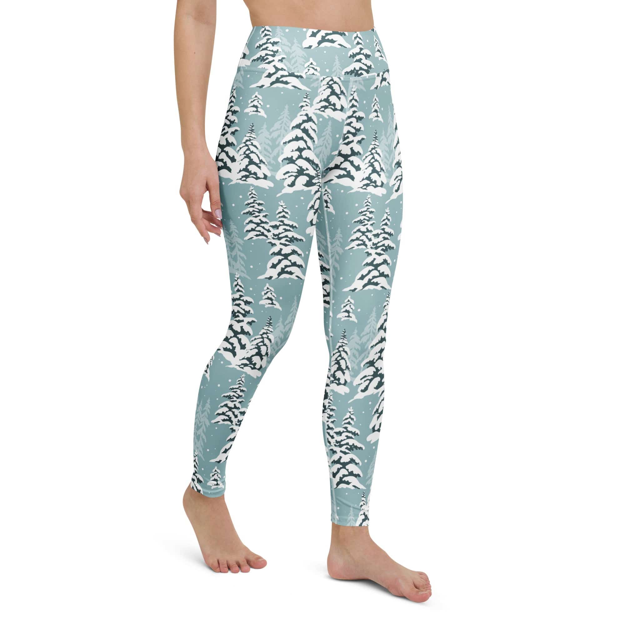 Snow-Covered Pines Yoga Leggings