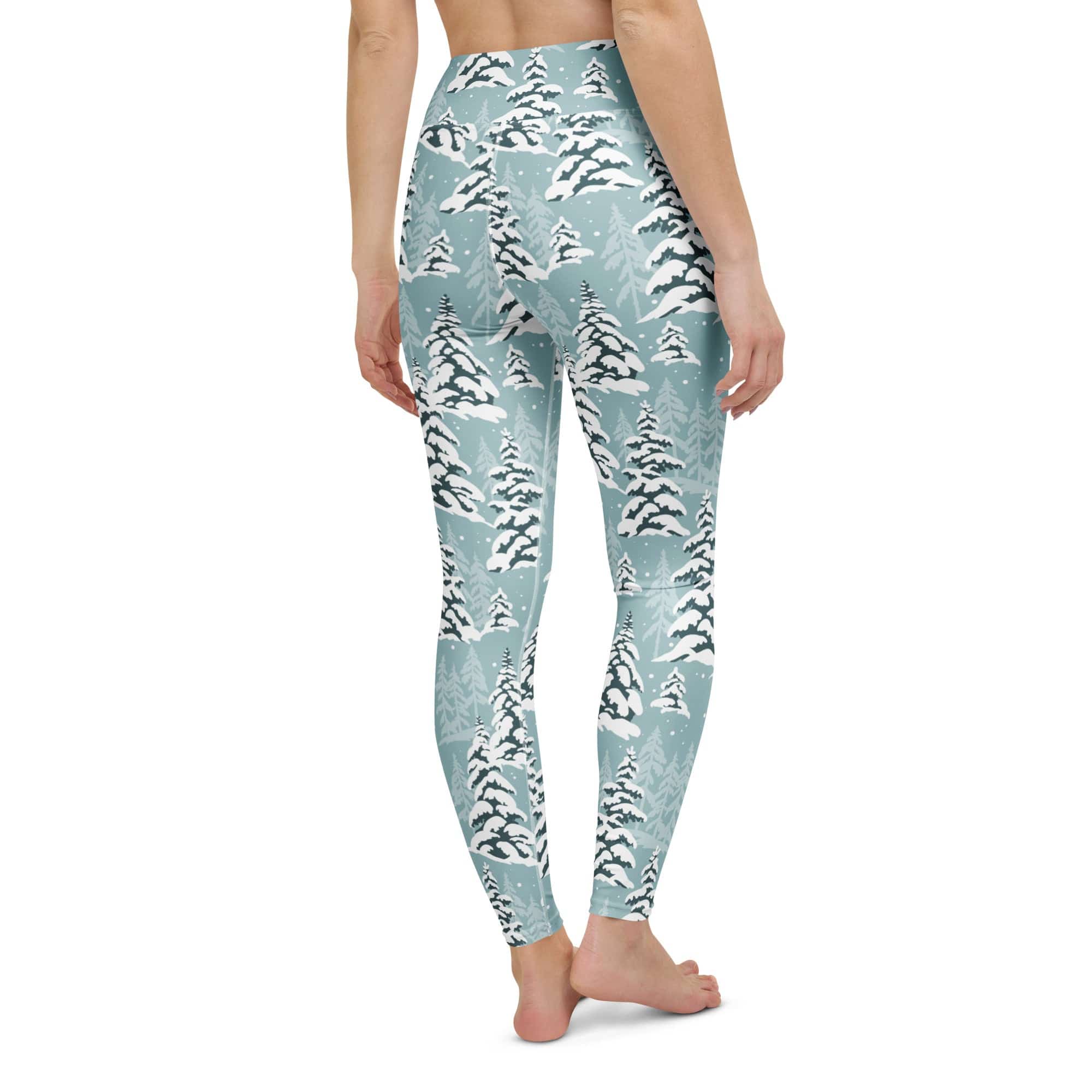 Snow-Covered Pines Yoga Leggings