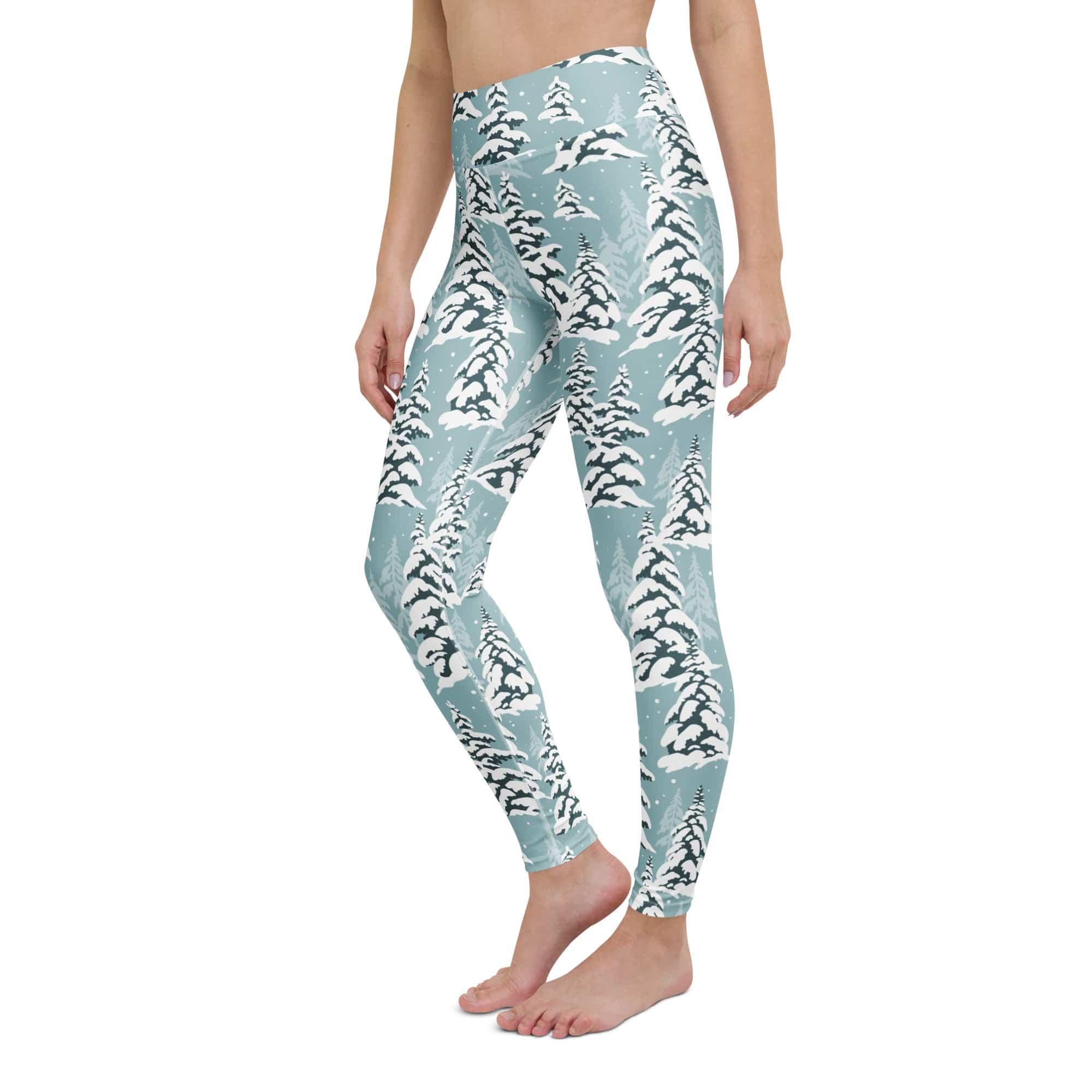 Snow-Covered Pines Yoga Leggings