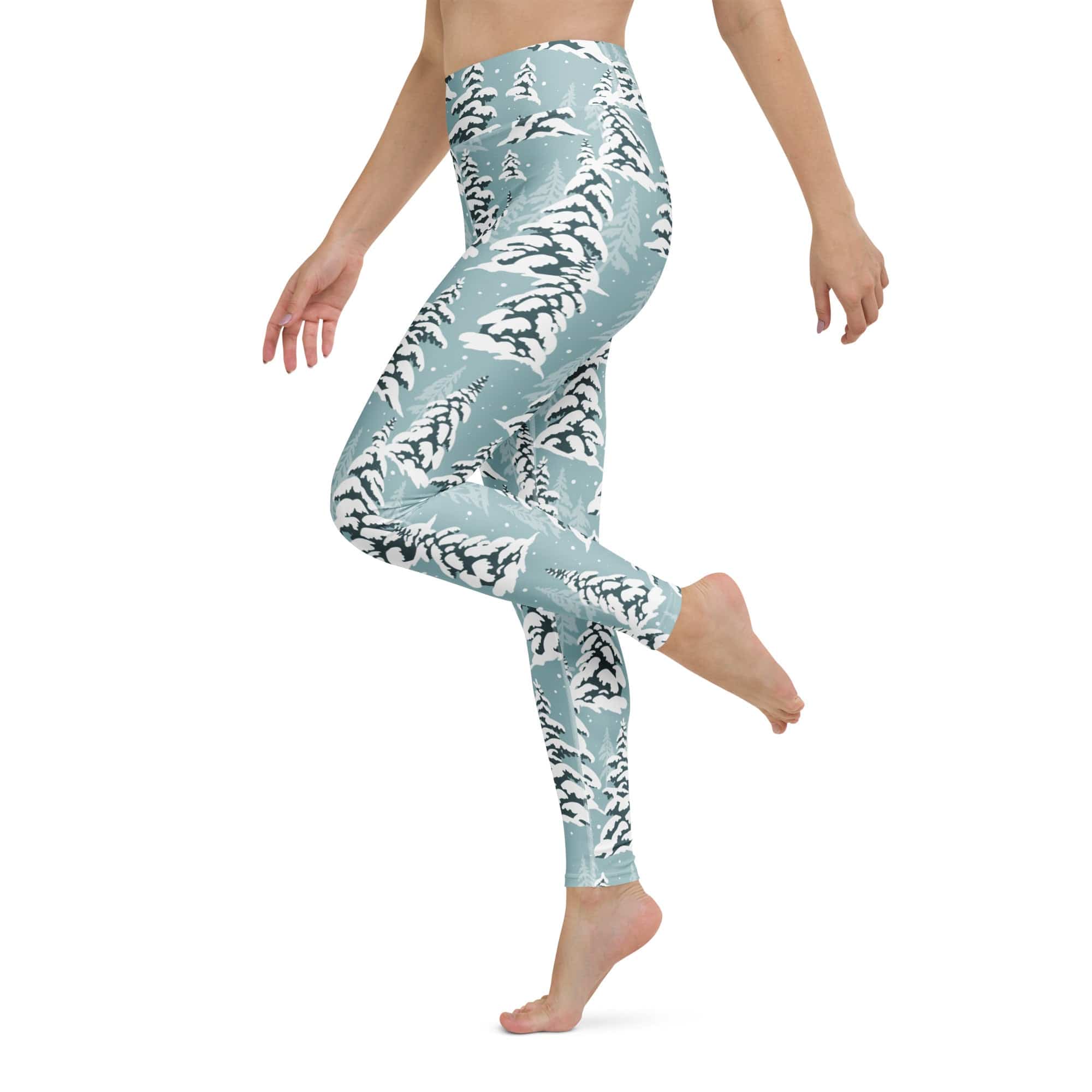 Snow-Covered Pines Yoga Leggings