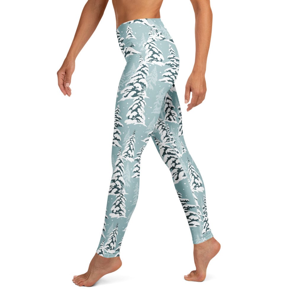 Snow-Covered Pines Yoga Leggings