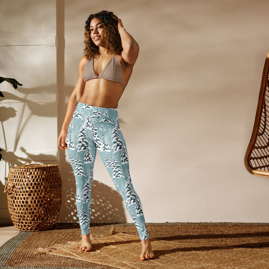 Snow-Covered Pines Yoga Leggings