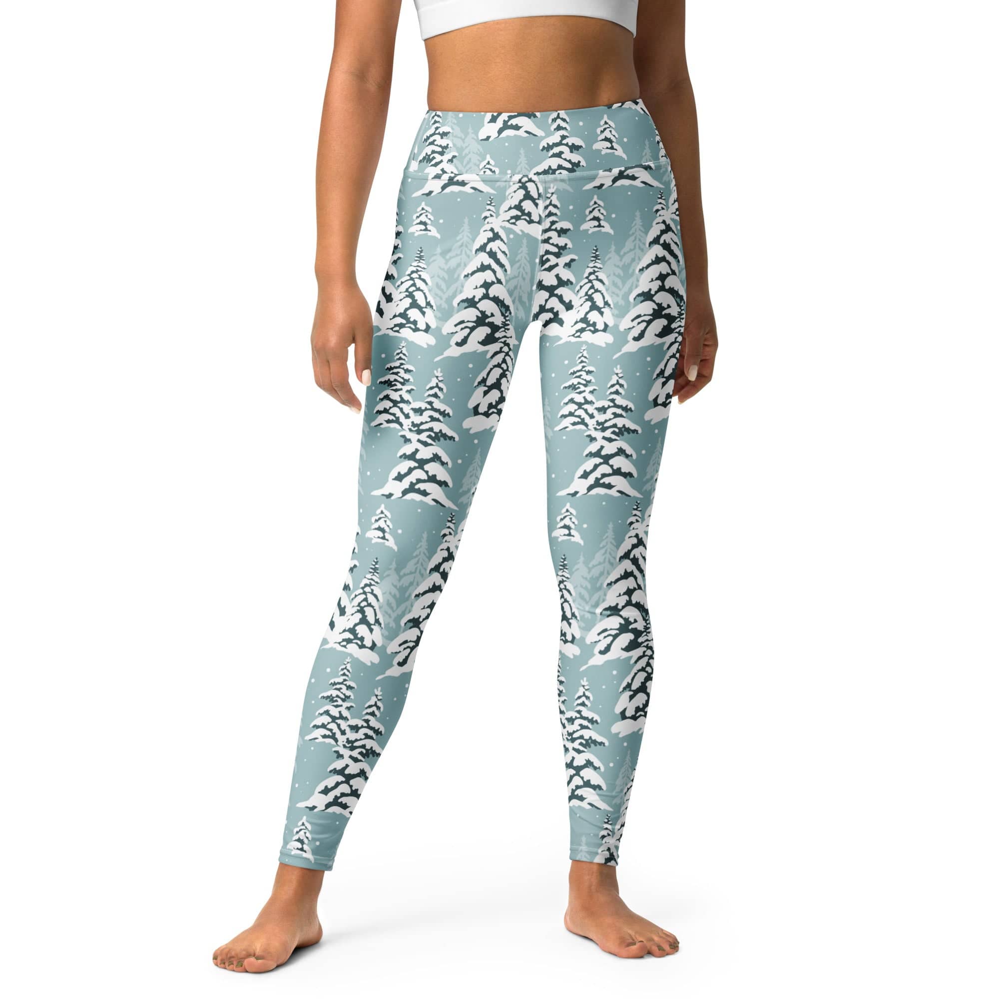 Snow-Covered Pines Yoga Leggings