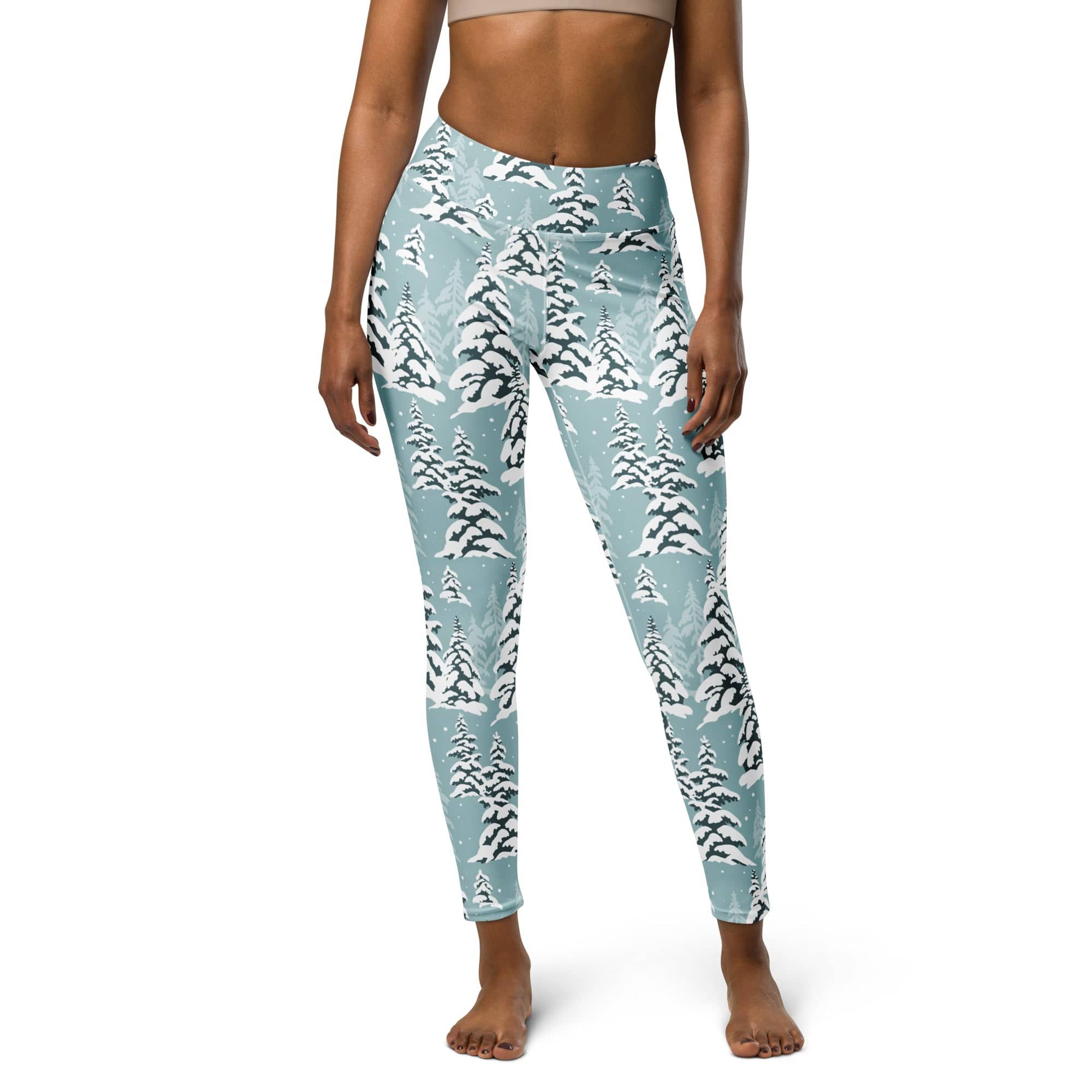 Snow-Covered Pines Yoga Leggings