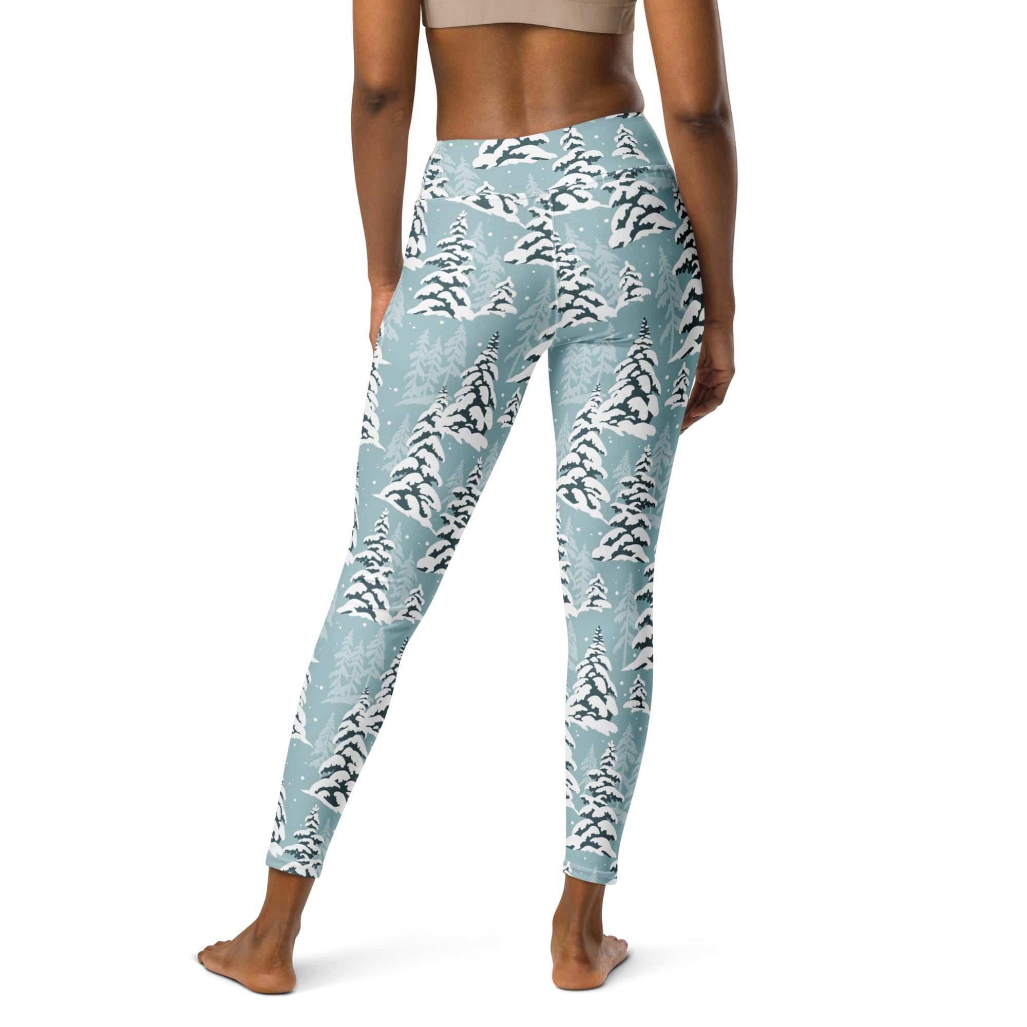 Snow-Covered Pines Yoga Leggings