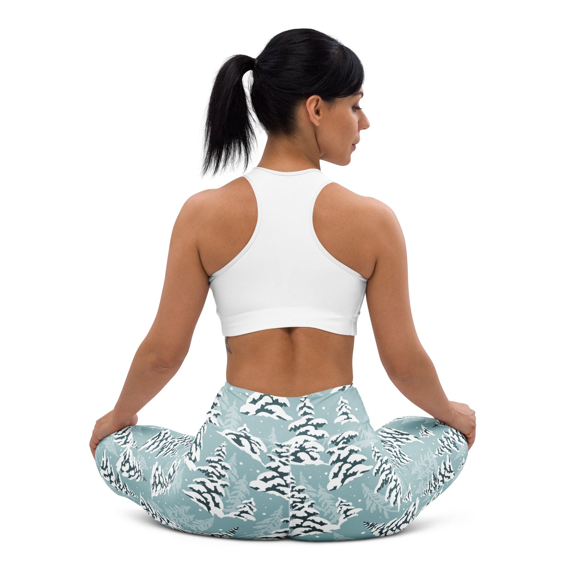 Snow-Covered Pines Yoga Leggings