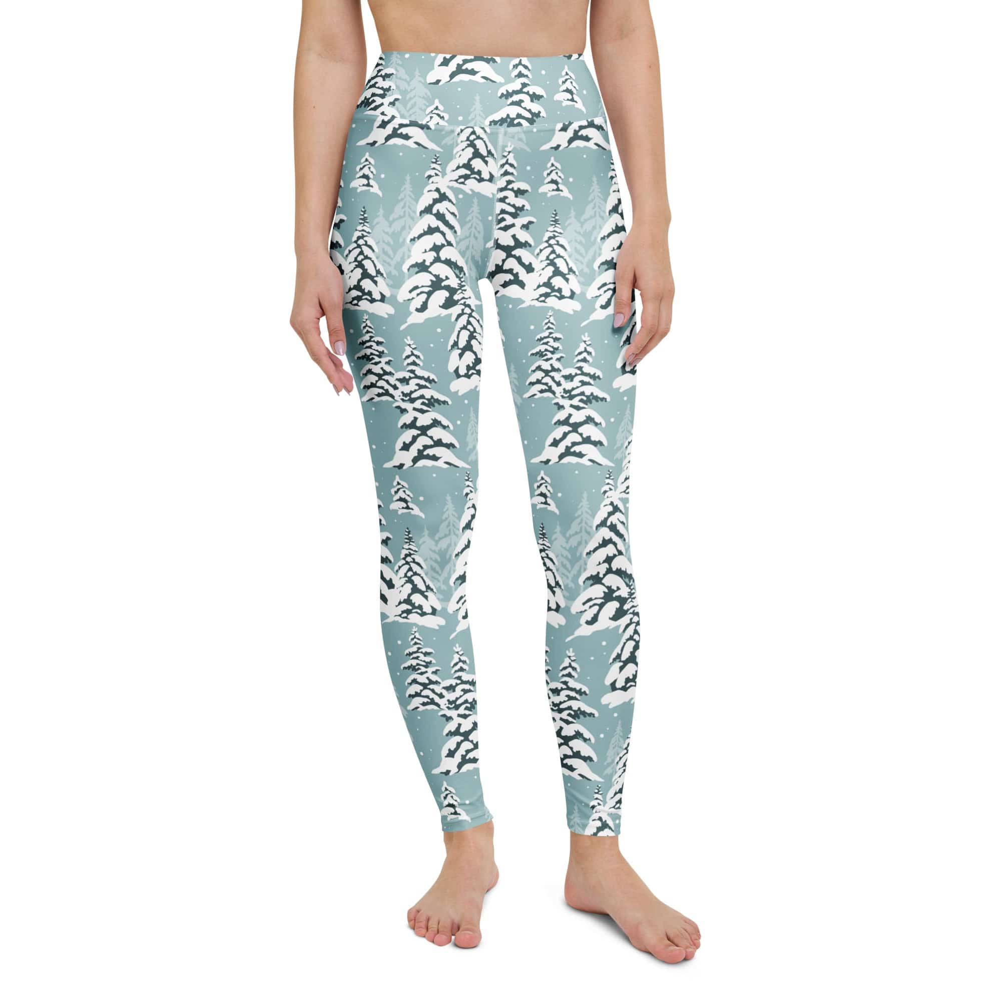 Snow-Covered Pines Yoga Leggings