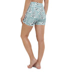 Snow-Covered Pines Yoga Shorts