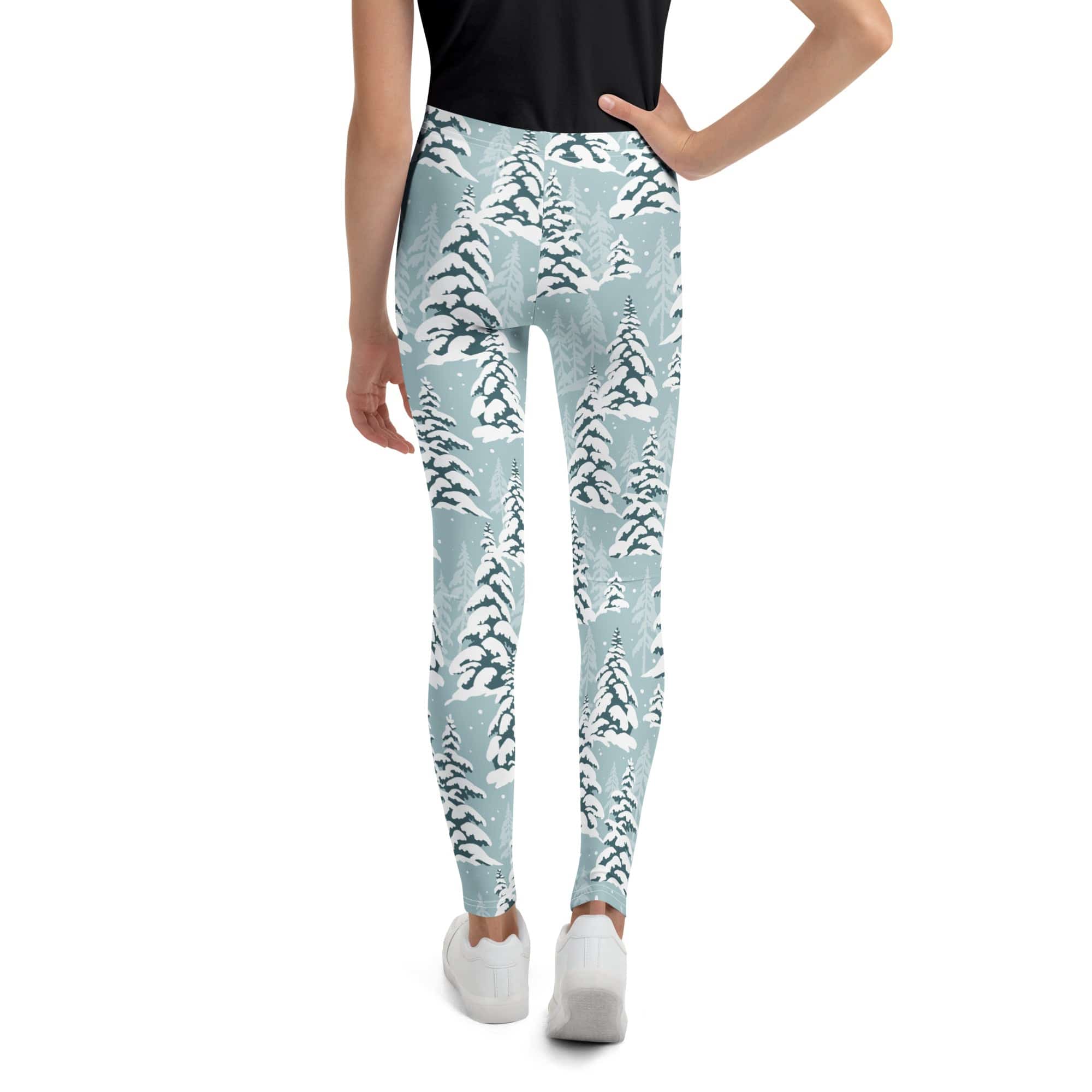 Snow-Covered Pines Youth Leggings