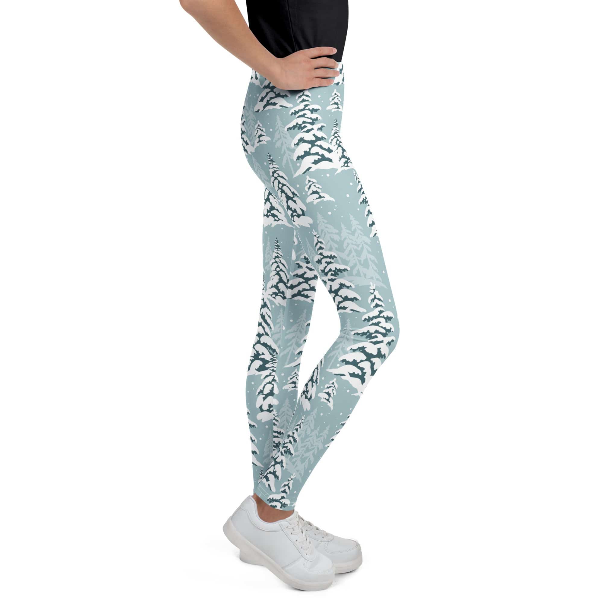 Snow-Covered Pines Youth Leggings