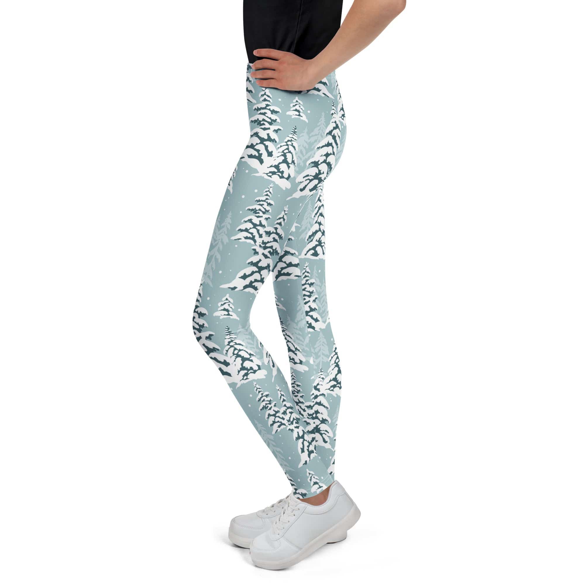 Snow-Covered Pines Youth Leggings