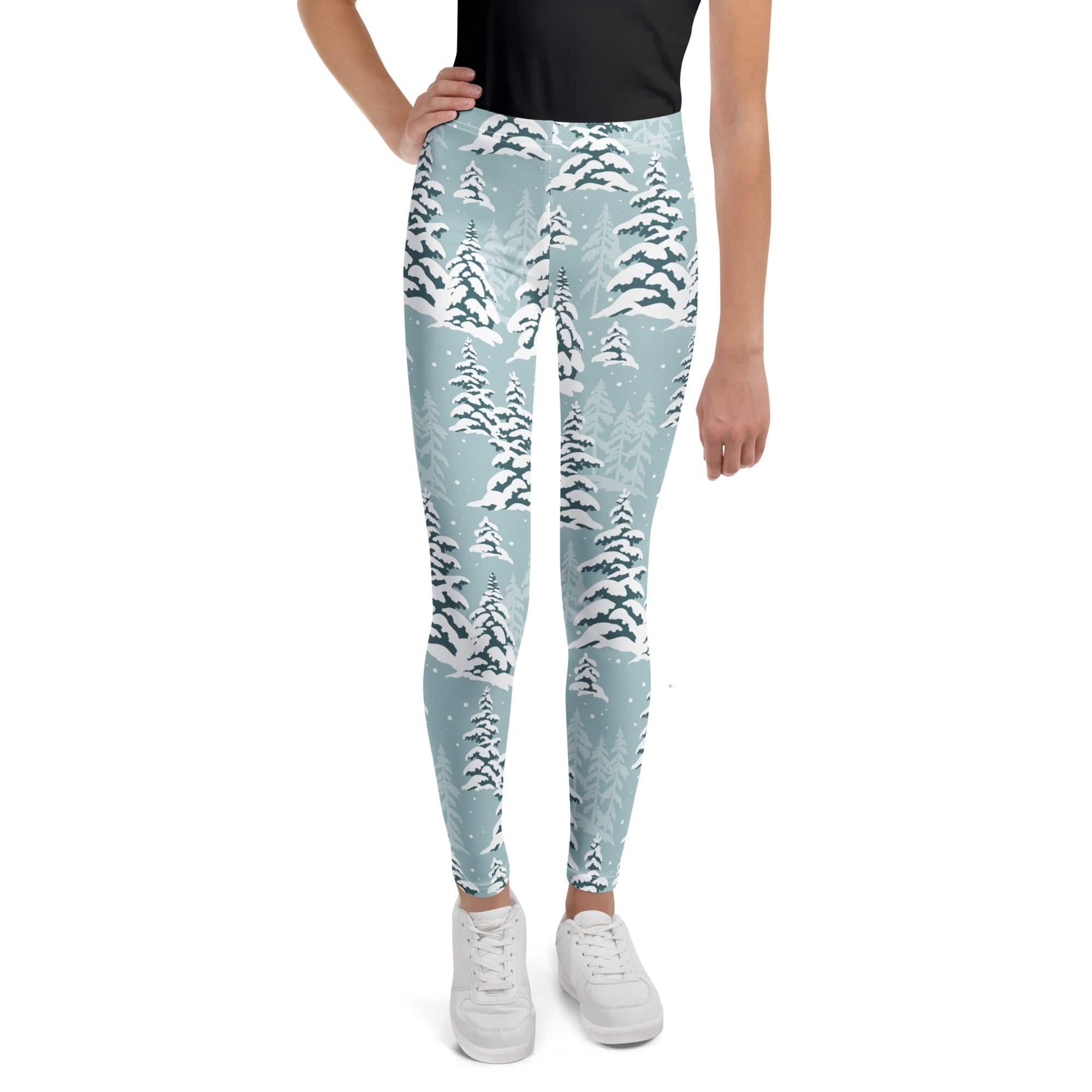 Snow-Covered Pines Youth Leggings