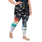 Snowy Christmas Plus Size Leggings