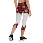 Snowy Plaid Perfection Capris