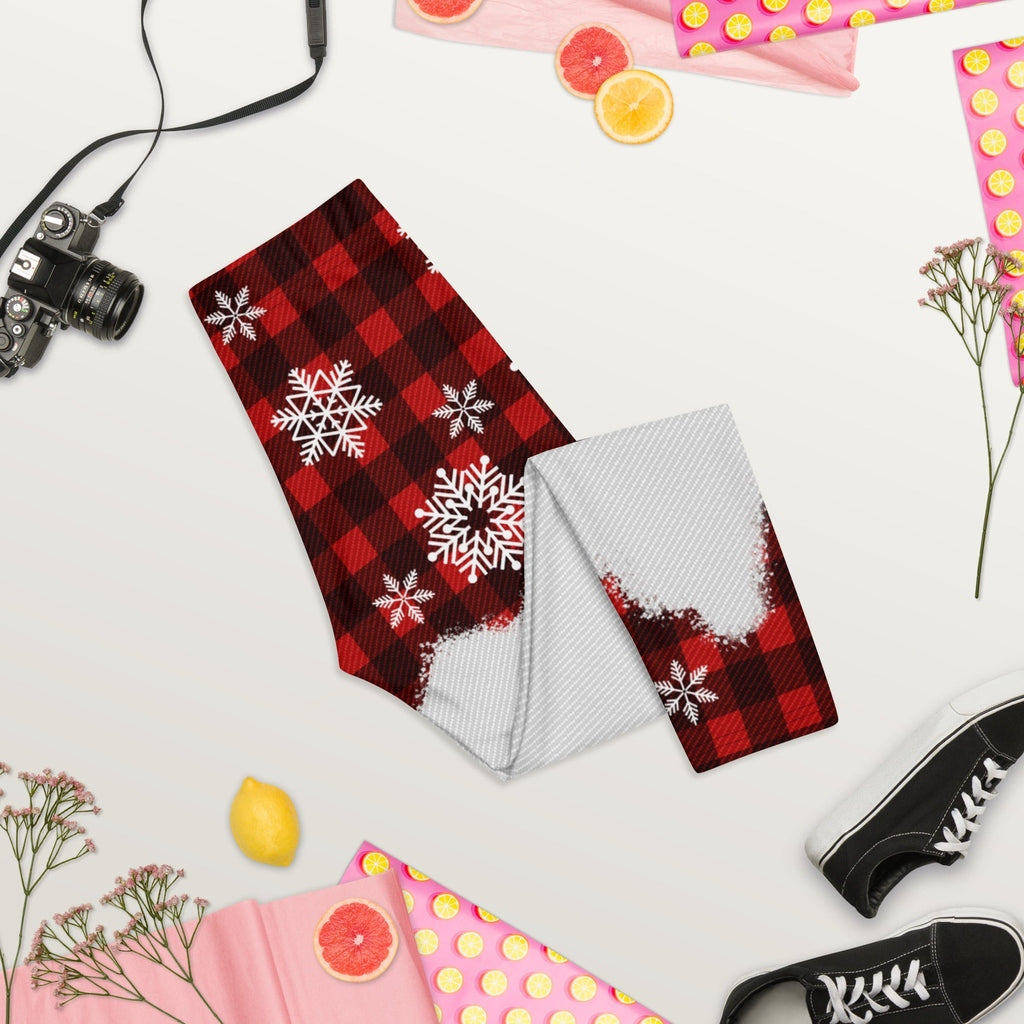 Snowy Plaid Perfection Capris
